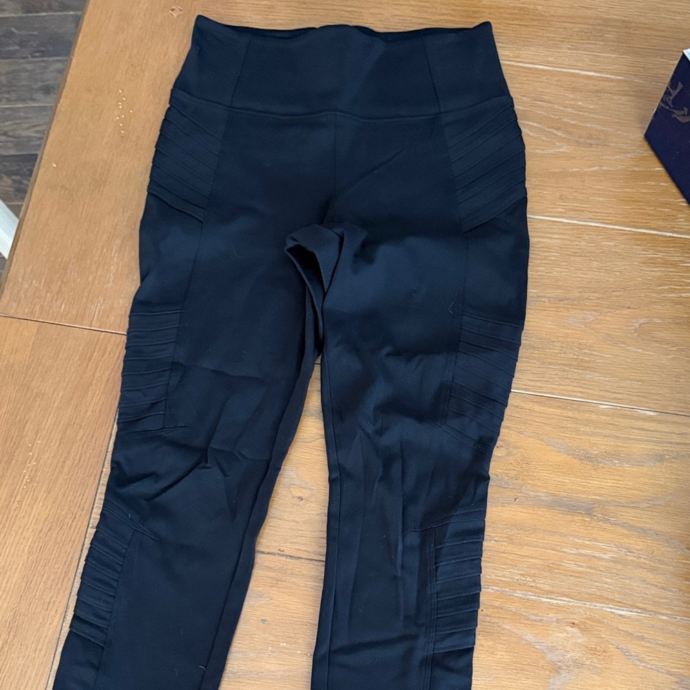 Athleta Delancey Moto Tight -Black, Small Petite